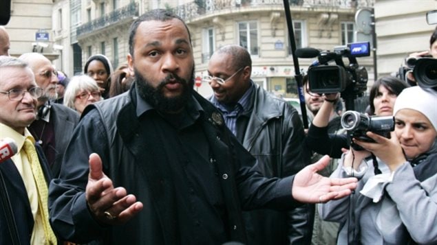 The French government has criticized Dieudonné’s performances as anti-Semitic and racist. Earlier this week he was found guilty of hate speech in France.
