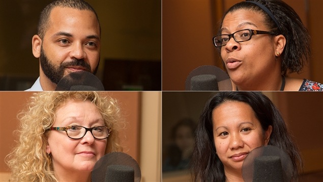 De gauche à droite et de haut en bas : Esteban-Orlando Fleurant, Alexandrine Ubiera-Joncas, Marguerite Blais et Christine Germain De gauche à droite et de haut en bas : Esteban-Orlando Fleurant, Alexandrine Ubiera-Joncas, Marguerite Blais et Christine Germain