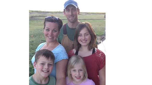 The Ruzicka family- Dan and Shannon, Madalynne 11, Josh 9, Molly 6: getting a little closer to sef-relieance and a pioneer experience by eating only wht the farm itself can produce