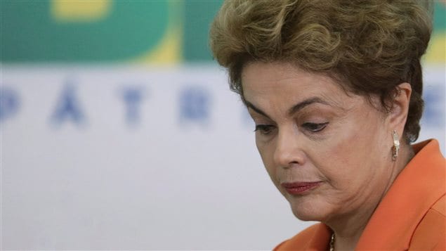 La presidenta Dilma Rousseff en el Parlamento el 4 de mayo 2016. 