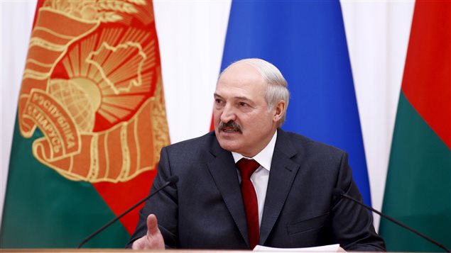  Belarussian President Alexander Lukashenko makes a statement after a session of the Supreme State Council of Russia-Belarus Union State in Minsk, Belarus, February 25, 2016.
