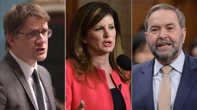 Les chefs par intérim Sylvain Gaudreault, Rona Ambrose et Thomas Mulcair Les chefs par intérim Sylvain Gaudreault, Rona Ambrose et Thomas Mulcair