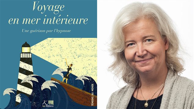 L'auteure belge Virginie Tyou et la couverture de son livre L'auteure belge Virginie Tyou et la couverture de son livre
