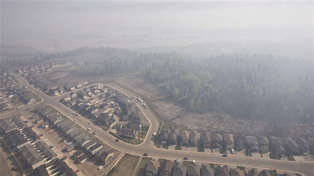 Vista aérea de Fort McMurray, el pasado 13 de mayo