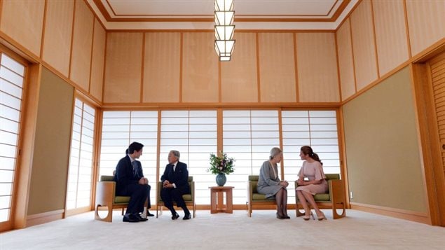 Justin Trudeau et son épouse, Sophie Grégoire, ont été reçus par l’empereur et l’impératrice du Japon.Photo: Sean Kilpatrick La Presse canadienne