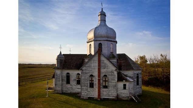 Erected on land donated by a Ukrainian settler, Harry Moskalyk, the Spaca Catholic Church, represents the Byzantine style that followed Ukrainian settlers across the prairies.