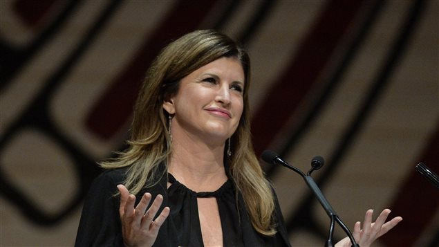 Rona Ambrose en la cena de la Tribuna de la prensa parlamentaria.
