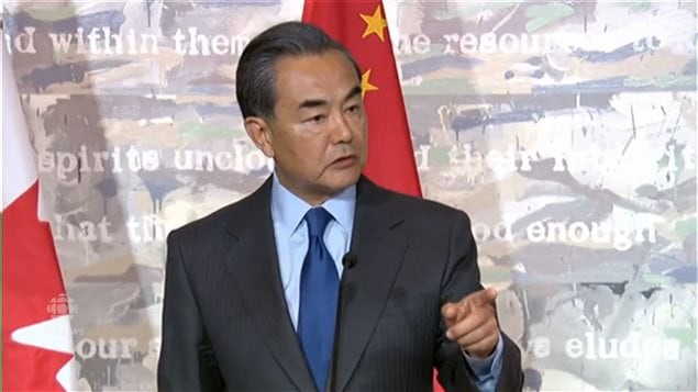 In Ottawa, Chinese Foreign Minister Wang Yi berated a Canadian reporter for a question about human rights in China.