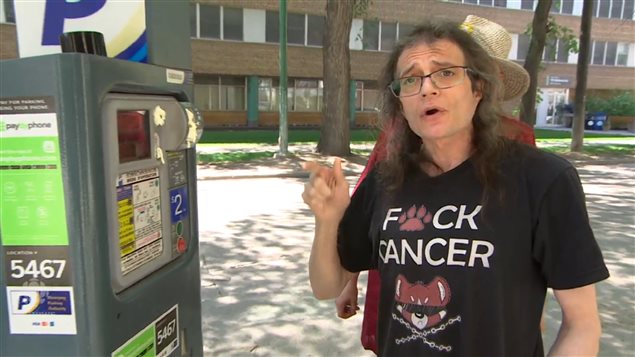 Cancer patient Collin Kennedy was so angry about parking fees that he filled a meter at his clinic with foam.