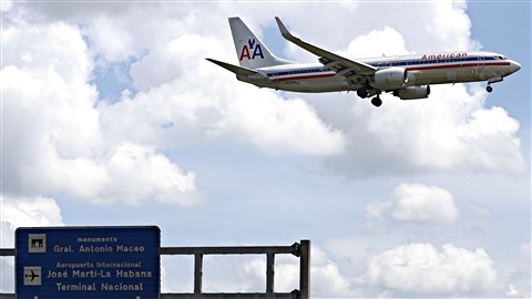 Un avion American autorisé à voler à Cuba.