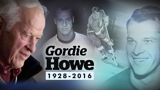 Le joueur de hockey Gordie Howe, 1928-2016.