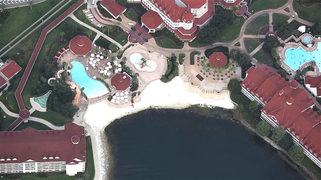 La playa del Gran Floridian Resort, administrado por Walt Disney, en Florida, Estados Unidos. 