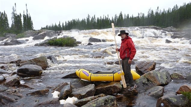 Quebec adventurer Frederic Dion will carry a four-pound inflatible raft hoping to find a river in the Yukon wilderness that will bring him back to civilization.