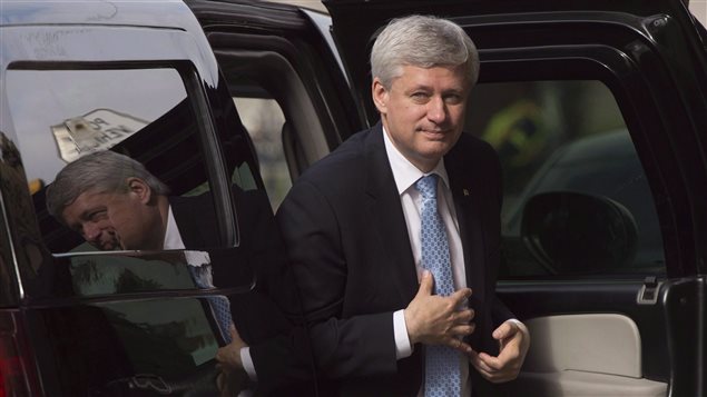  Outgoing Prime Minister Stephen Harper arrives at his Langevin office in Ottawa, Wednesday Oct. 21, 2015. The Liberal government has had dozens of web pages from Harper’s days as prime minister deleted from Google search results.
