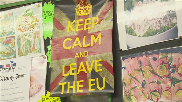 ملصق دعائي داعم لانسحاب المملكة المتحدة من الاتحاد الأوروبي