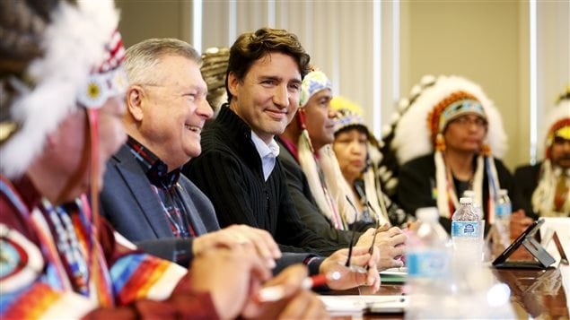 Primer ministro de Canadá, Justin Trudeau, desea una relación  une relation de confianza y respeto con las Primeras Naciones. 