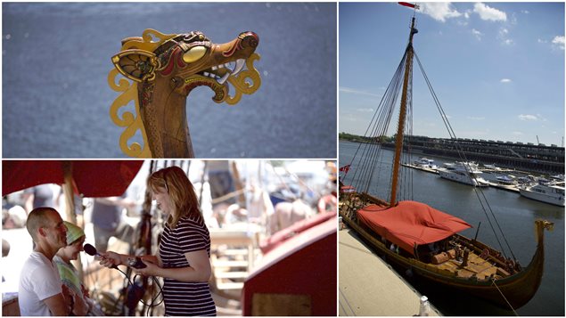 Le drakkar norvégien Harald Hårfagre est de passage dans le Vieux-Port de Montréal Le drakkar norvégien Harald Hårfagre est de passage dans le Vieux-Port de Montréal