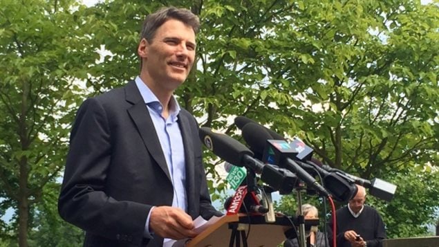 Vancouver Mayor Gregor Robertson announces the city will move ahead with plans to implement a tax on empty homes in an effort to crub speculation and skyrocketing home prices due to speculators