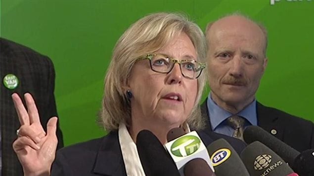 Elizabeth May, leader of the Green Party says she is personally against two party grassroots proposals condemening Israel.