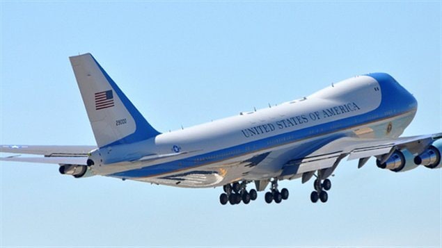 Air Force One, el avión del presidente de Estados Unidos. 