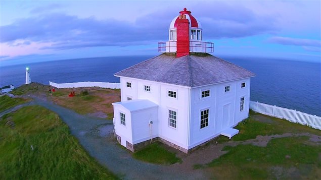 View of the Cape Spear lighthouse On Newfoundland’s south-eastern ti