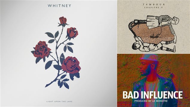 Les couvertures des albums de Whitney, Tambour et Jovi Les couvertures des albums de Whitney, Tambour et Jovi