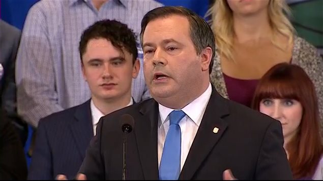 Jason Kenney annonce qu’il sera candidat à la direction du Parti progressiste-conservateur de l’Alberta.