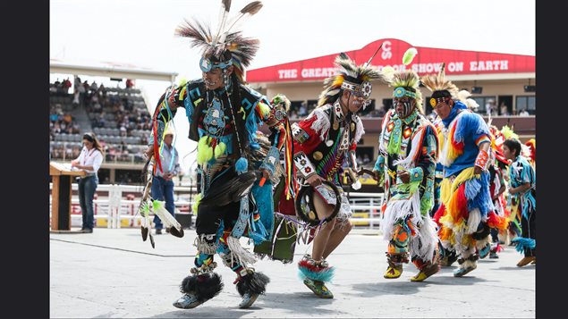 Canada’s First Nations aboriginal groups have always been a part of Stampede showing their traditional culture and skills.
