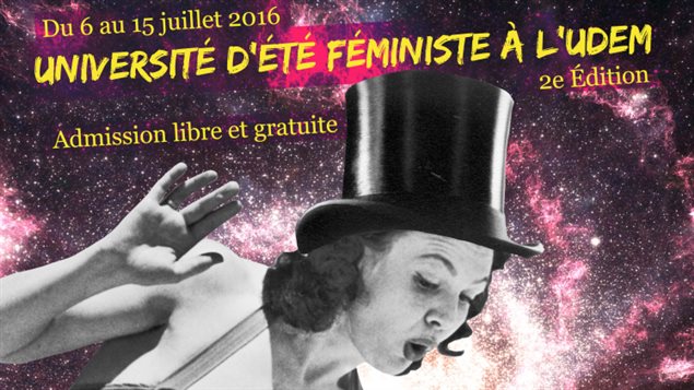 Detalle del afiche de la universidad feminista de verano 