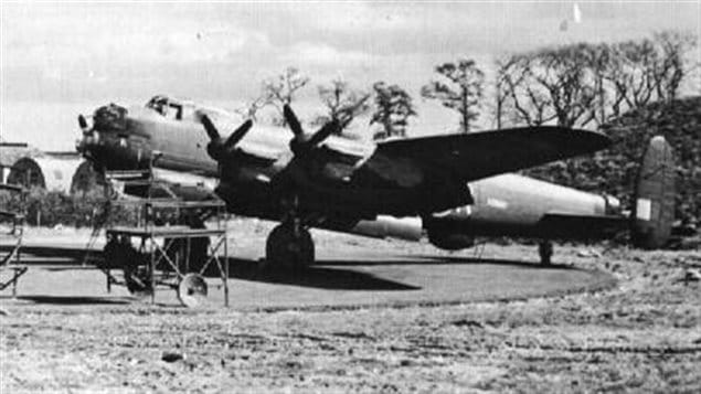 Canadian built Lancaster KB-882 Number 6 bomber group, RCAF at Middleton, St George England 1945