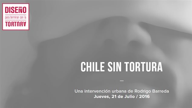Detalle del afiche del proyecto Chile sin Tortura de Rodrigo Barreda