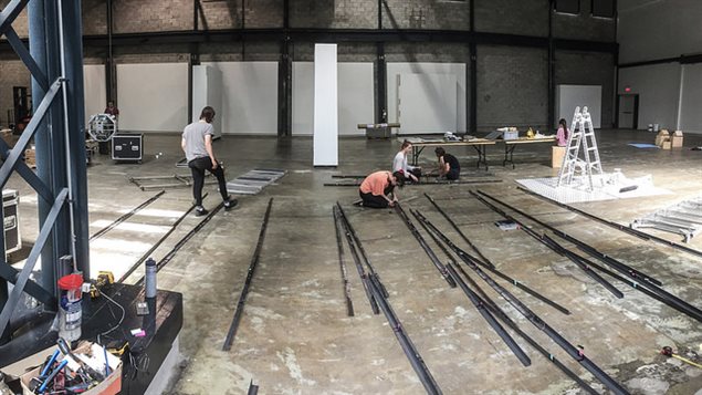 Preparación de la instalación dyforme de Paolo Almario.