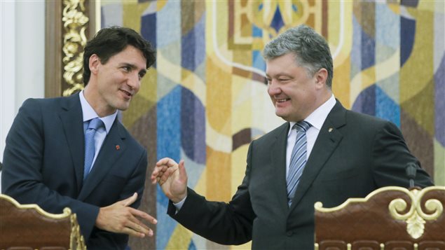 Justin Trudeau et le Président Ukrainien