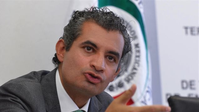 Enrique Ochoa, el nuevo presidente del Partido Revolucionario Institucional (PRI), el partido en el poder en México.