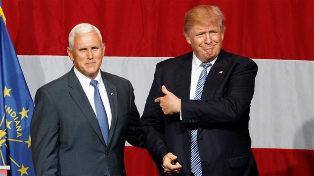 Mike Pence y Donald Trump, la probable fórmula republicana para la presidencia de Estados Unidos. 