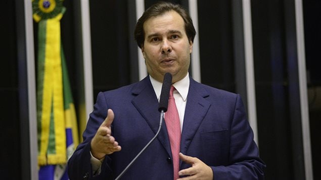 Rodrigo Maia, nuevo presidente de la Cámara Baja del Congreso en Brasil.