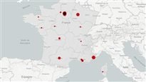 Où y a-t-il eu le plus d'attentats en France? La réponse en carte
