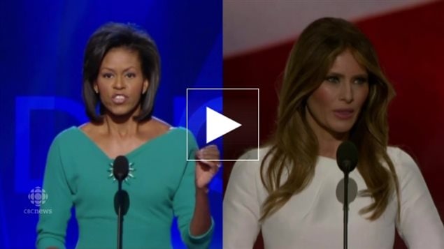 Michelle Obama (2008), Melania Trump (2016) - sus discursos son increíblemente similares