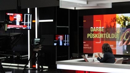 CNN Turk continued broadcasting during the attempted coup in Turkey.