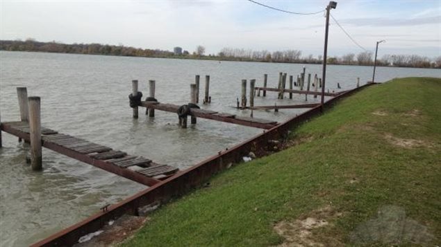 What remains of the docks behind Abars: if they could only talk! They once held millionaire yachts and rum running speed boats, as *swells* and flappers and gangsters came and went from the road house speakeasy