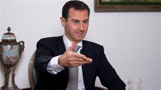 الرئيس السوري بشار الأسد خلال حديث صحفي (أرشيف)