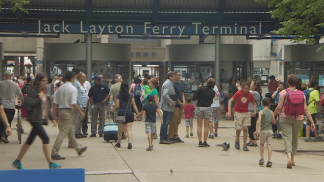 The ferry terminal is already a busy place, having hosted about 1.3 million people traveling from downtown Toronto to an island offshore last year. 