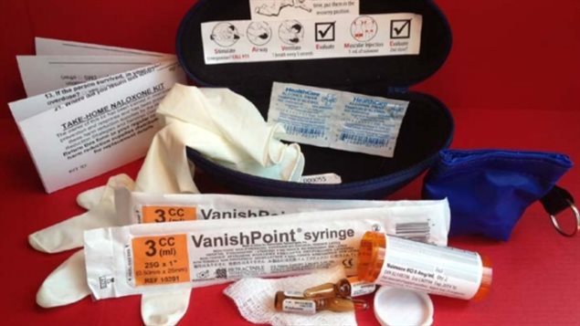 A take-home kit provides drug users with an antidote to fentanyl and other opioids should they overdose.