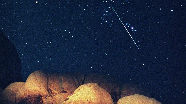 The Perseid meteor shower consists of tiny particles from a comet’s tail slamming into earth’s atmosphere at very high speed.