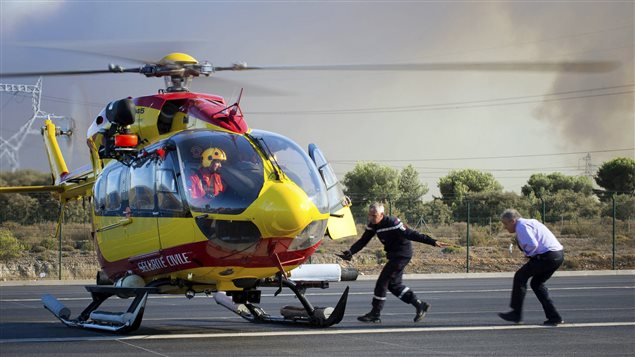Algunos residentes tuvieron que ser evacuados por aire.