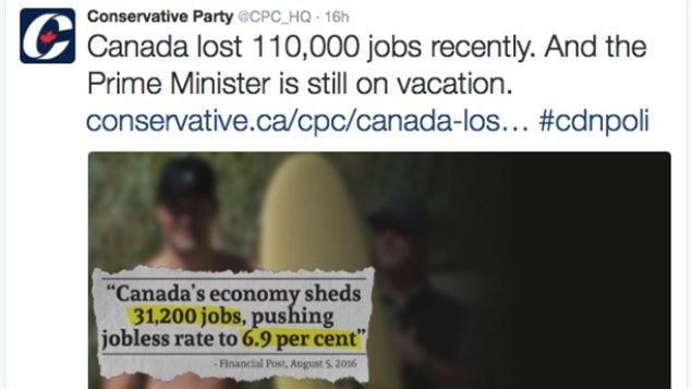 Photographer Marnie Recker said the Conservative Party had no right to use a photo she took to complain about inaction on job losses.