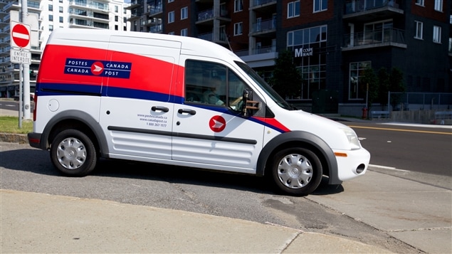 Camioneta de la Oficina de Correos de Canadá. 