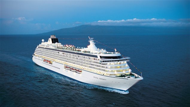  The cruise ship Crystal Serenity is shown in a handout photo. 