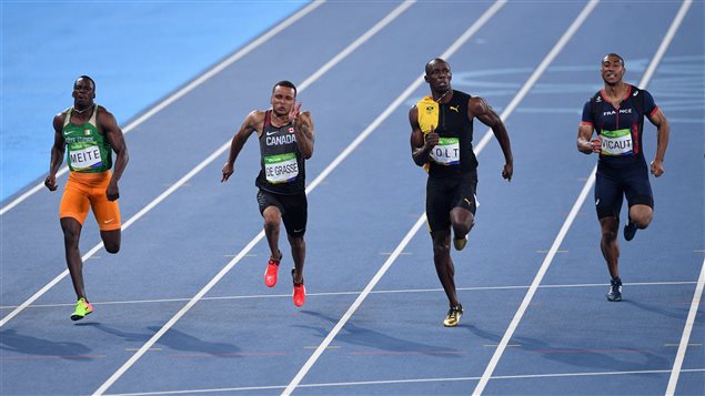 In one of the most-watched events, Canada’s Andre De Grasse took bronze and Jamaica’s Usain Bolt won gold in the 100-metre final.