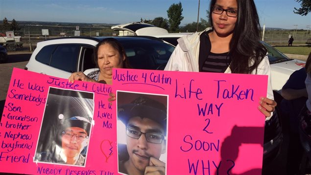 Indígenas canadienses reclaman justicia para Colten Boushie, muerto a tiros el pasado 9 de agosto en Biggar, Saskatchewan.